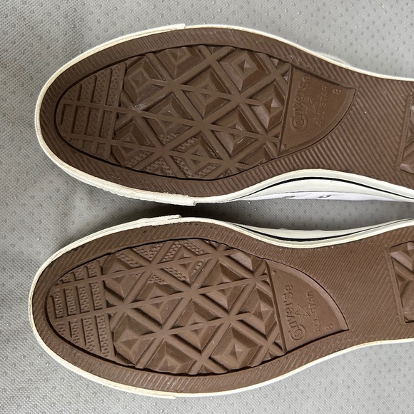 Converse Chick Taylor All Star White Leather Sneakers Size 8 - Picture 8 of 15